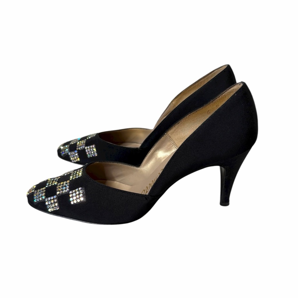 CONDOTTI VINTAGE RARE SEQUINED HEELS.